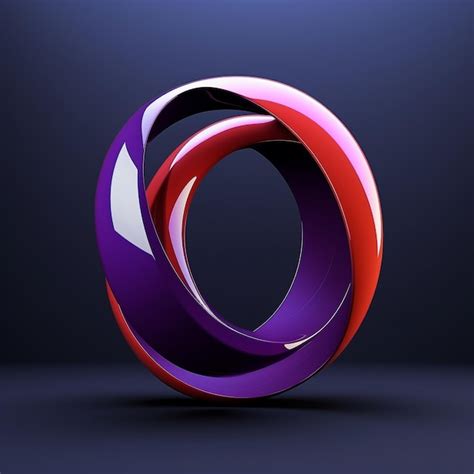 Premium Photo | A swirling circular logo flat design and gradient color ...