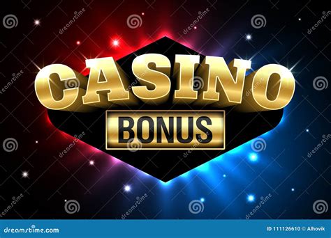 Casino Welcome Bonus Banner Stock Vector - Illustration of casino, business: 111126610