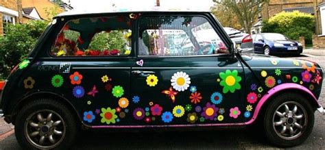 I've always wanted a car with a hippy paint job. Hippie Car, Hippie Love, Car Decals Vinyl, Car ...