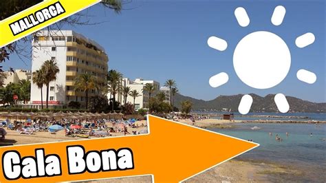 Cala Bona Mallorca Spain: Tour of beach and resort - YouTube