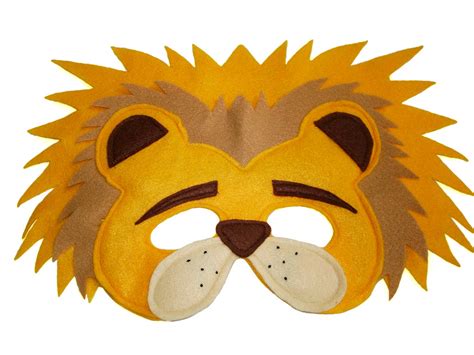 Children's Safari Animal LION Felt Mask - Magical Attic