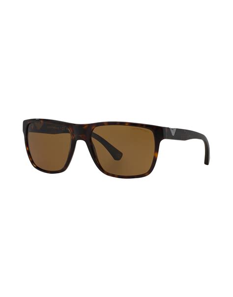 Emporio armani Sunglasses in Brown for Men | Lyst