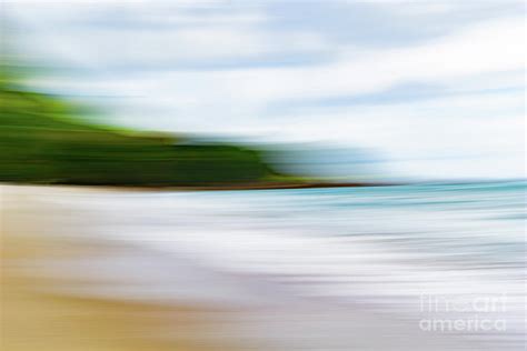 Impressionist summer beach scene background Photograph by Brian ...