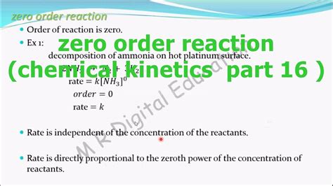 zero order reaction and its examples(chemical kinetics part 16 for CBSE ...