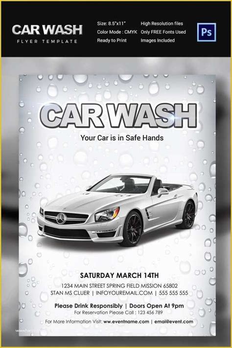 Car Wash Flyer Template Free Of Car Wash Flyer 48 Free Psd Eps Indesign format ...