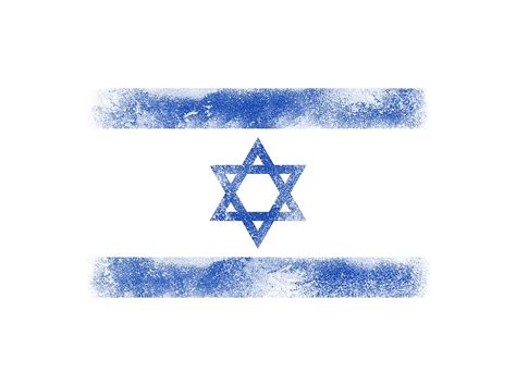 Israel flag Digital Art by PsychoShadow ART