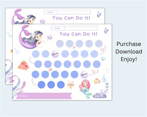 Kids Reward Chart Potty Training Chart Chore Chart for - Etsy