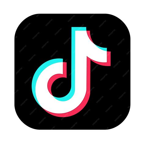 Premium Vector | TikTok app icon Social media logo Vector illustration