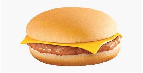 Cheese Burger Png - Simple Hamburger With Cheese, Transparent Png - kindpng