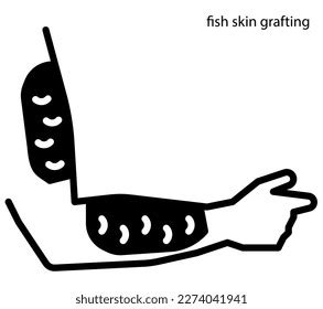 Fish Skin Grafting Wound Healing Stock Vector (Royalty Free) 2274041941 | Shutterstock