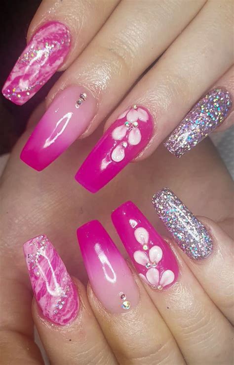 47+ Pretty Pink Nail Art Designs for Beautiful Ladies in 2020 - Page 19 ...