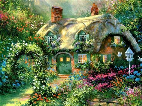 Jim Mitchell | Cottage art, Landscape paintings, Beautiful paintings