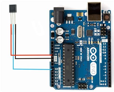 How to use LM35 temperature sensor with an arduino tutorial