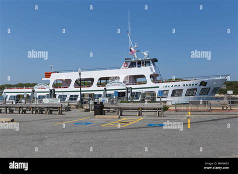 The Island Queen ferry from Martha's Vineyard to Falmouth docked in the ...