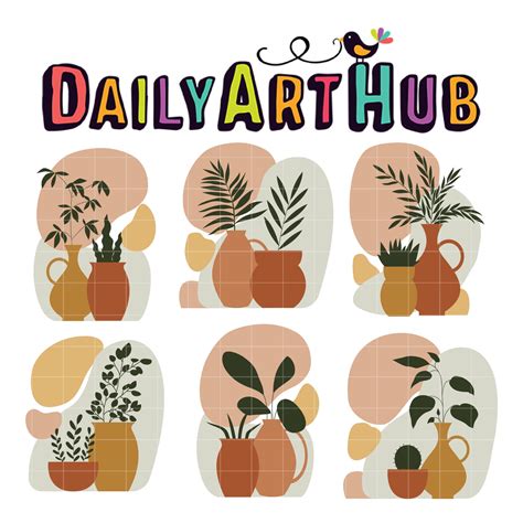 Aesthetic Plants Clip Art Set – Daily Art Hub // Graphics, Alphabets & SVG