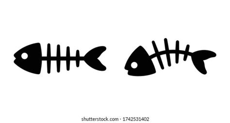 Fish bone image.ai Royalty Free Stock SVG Vector