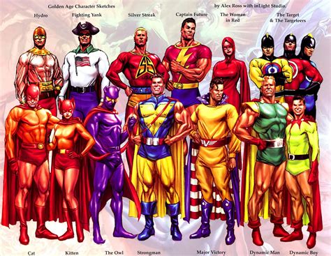 Fichas de Superheroes Marvel y DC: Superheroes de la Edad de Oro