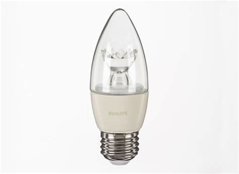 Philips 40W Blunt Tip Candle Soft White B13 Dimmable LED lightbulb - Consumer Reports