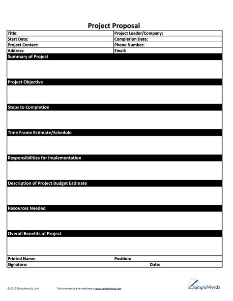 43 Professional Project Proposal Templates ᐅ TemplateLab