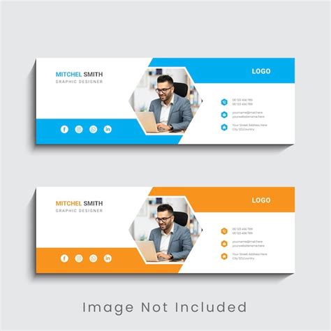 Premium Vector | Creative best email signature design template or ...