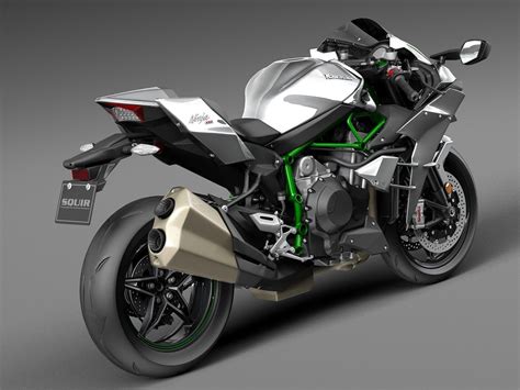 Kawasaki Ninja H2R 2015 3D Model MAX OBJ 3DS FBX C4D LWO LW LWS - CGTrader.com