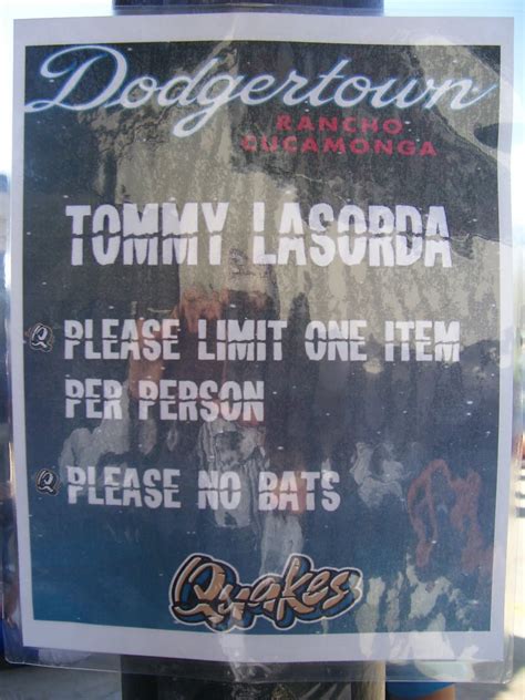 My Autograph Signings: Tommy Lasorda Autograph Signing