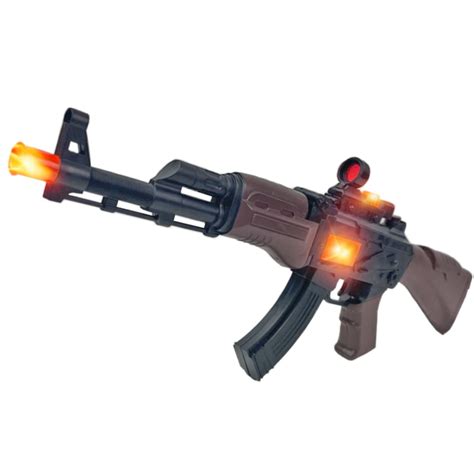 Buy AK-47 Kids Toy Machine - 21" Electric Blaster with Flashing Lights, Shooting Sounds and ...