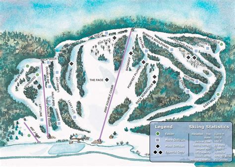 Christmas Mountain Village Trail Map | SkiCentral.com