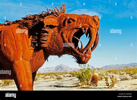 saber-toothed tiger sculpture, galeta meadows estate, anza-borrego desert state park, colorado ...