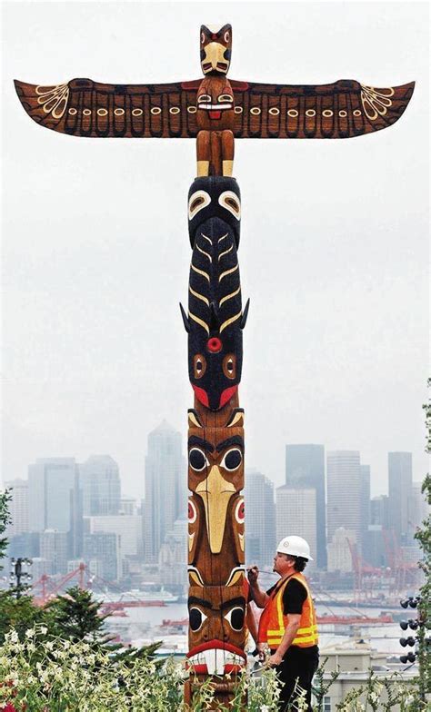 Swiped totem pole returns to West Seattle park | Native american totem poles, Native american ...