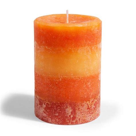 Candela Cilindrica arancione (With images) | Orange candle, Cylinder candles, Candles