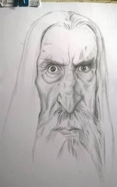 Saruman sketch final on Behance