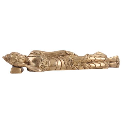 Brass Parinirvana Buddha Statue