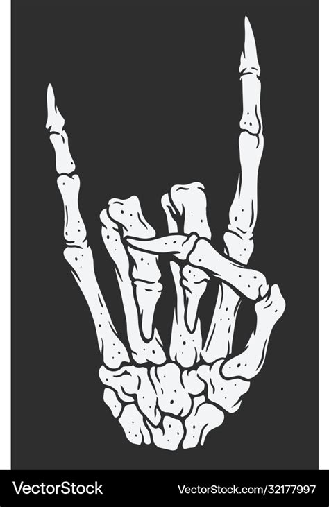 Halloween Skeleton Rock Hand Music Lover Gift Digital Art, 52% OFF