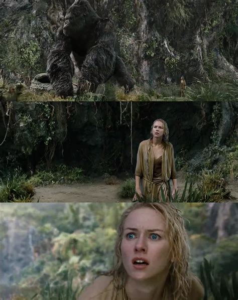 In this scene from King Kong (2005) the look of horror and disgust on Ann Darrow's face is ...