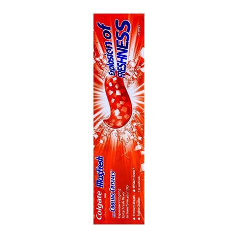 Buy Colgate MaxFresh Red Gel Spicy Fresh Toothpaste 125gm Online at ...