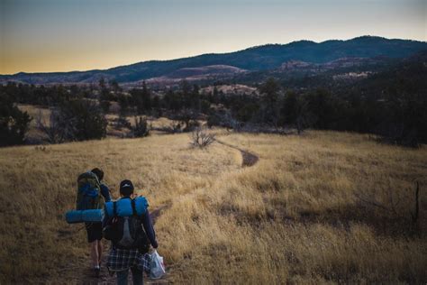 Backpacking through the Gila National Forest in New Mexico at dusk : WildernessBackpacking