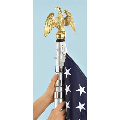 20 - ft. Telescoping Flag Pole Kit - 154735, Flags at Sportsman's Guide