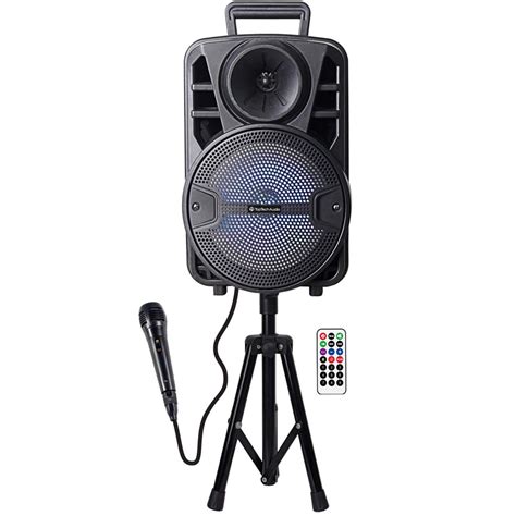 8" Fully Amplified Multimedia Portable Bluetooth Speaker Louder With Microphone - Walmart.com ...