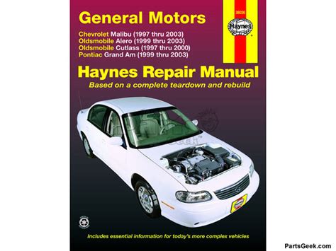 Pontiac Grand Am Repair Manual - Service Manual - Haynes - 2000 2001 1999 2003 2002 1997 1994 ...