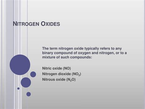 PPT - Nitrogen Oxides PowerPoint Presentation, free download - ID:950939