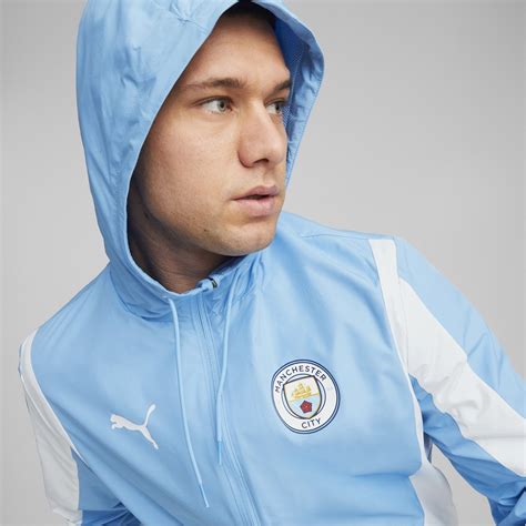 Puma | Manchester City Anthem Jacket Adults | Blue/White | SportsDirect ...