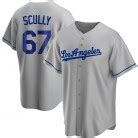 Vin Scully Los Angeles Dodgers Youth Replica Road Jersey (Gray) S,M,L,XL,XXL,XXXL,XXXXL