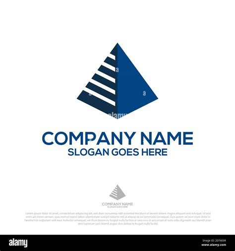 Blue Pyramid tax and finance logo template, good for accounting consultant logo vector Stock ...