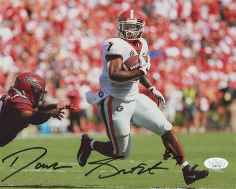 D'Andre Swift Signed Georgia Bulldogs 8x10 Photo (JSA COA) | Pristine ...