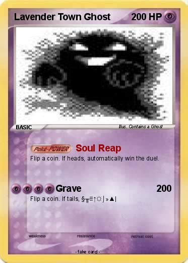 Pokémon Lavender Town Ghost 8 8 - Soul Reap - My Pokemon Card