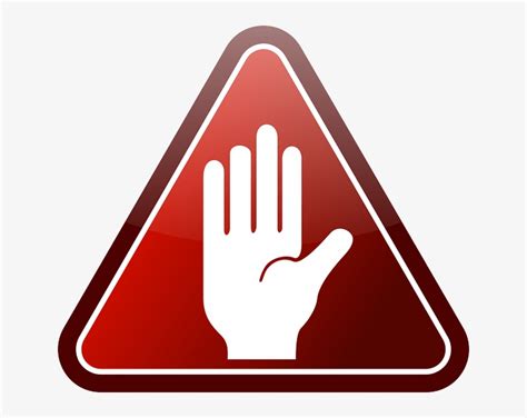 Warning - Stop Hand Sign Clip Art PNG Image | Transparent PNG Free Download on SeekPNG