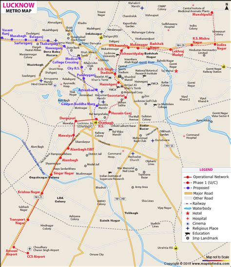 Lucknow Metro Map: Routes & Metro Stations