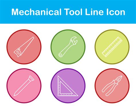 Mechanical Tool Vector Icon Set 21376528 Vector Art at Vecteezy