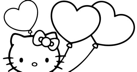 Mewarnai Hello Kity Gambar Hello Kitty Hitam Putih